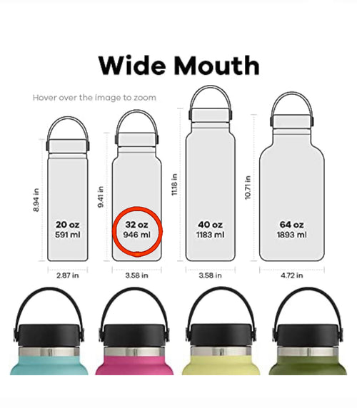32oz HydroFlask + Sticker Pack