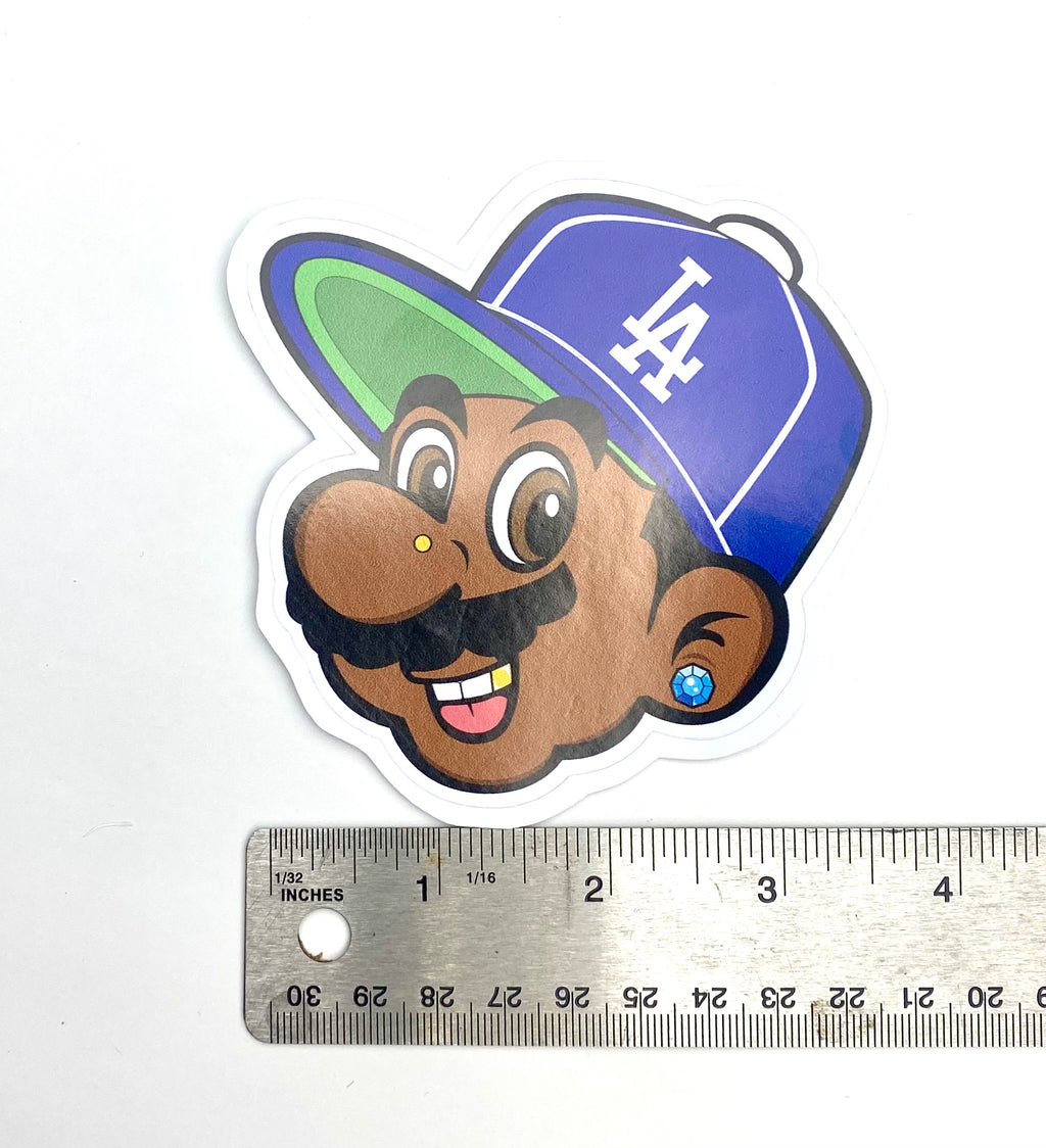 Mario Brutha Sticker / Blue
