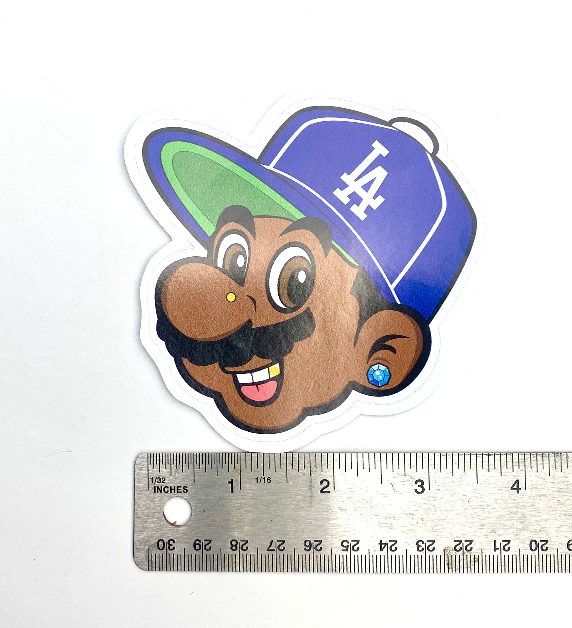 Mario Brutha Sticker / Blue