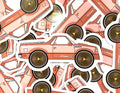 El Camino Sticker on Gold Deez