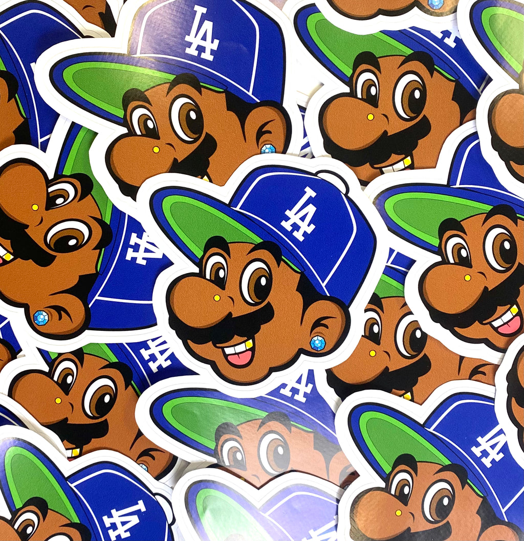 Mario Brutha Sticker / Blue